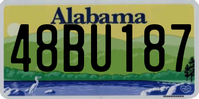 AL license plate 48BU187