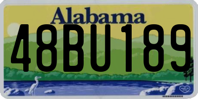 AL license plate 48BU189