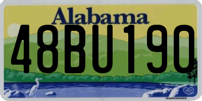 AL license plate 48BU190