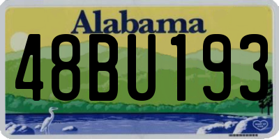 AL license plate 48BU193
