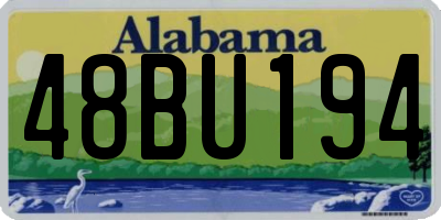 AL license plate 48BU194