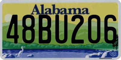 AL license plate 48BU206