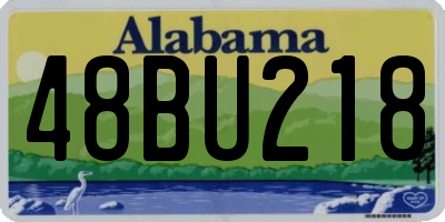 AL license plate 48BU218