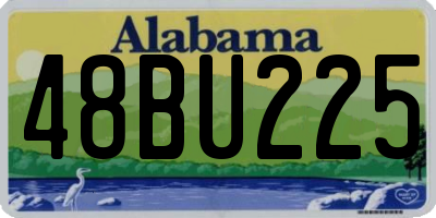 AL license plate 48BU225