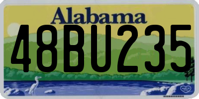 AL license plate 48BU235