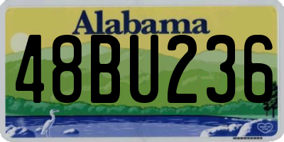 AL license plate 48BU236