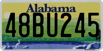AL license plate 48BU245