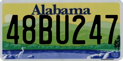 AL license plate 48BU247