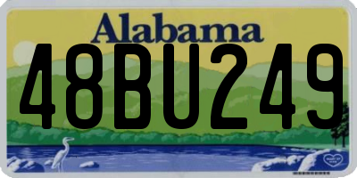 AL license plate 48BU249