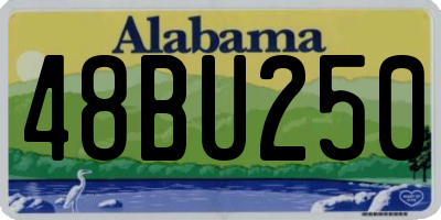 AL license plate 48BU250