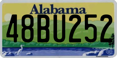 AL license plate 48BU252