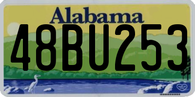 AL license plate 48BU253