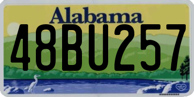 AL license plate 48BU257