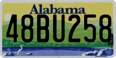 AL license plate 48BU258