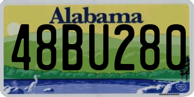 AL license plate 48BU280