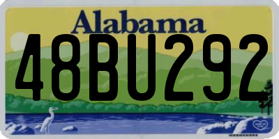 AL license plate 48BU292