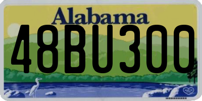 AL license plate 48BU300