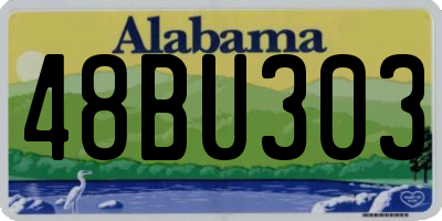 AL license plate 48BU303