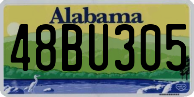 AL license plate 48BU305