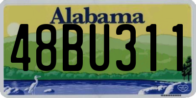 AL license plate 48BU311