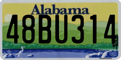 AL license plate 48BU314