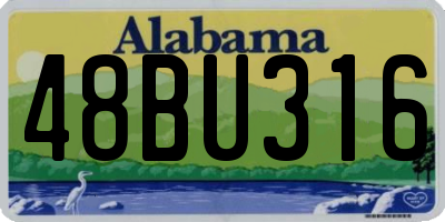 AL license plate 48BU316