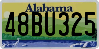 AL license plate 48BU325