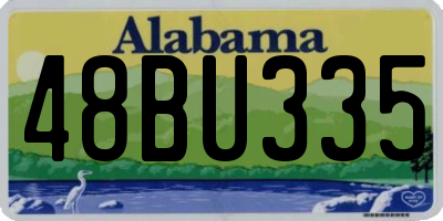 AL license plate 48BU335
