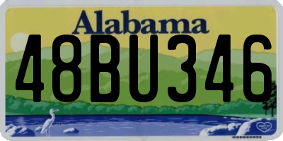 AL license plate 48BU346