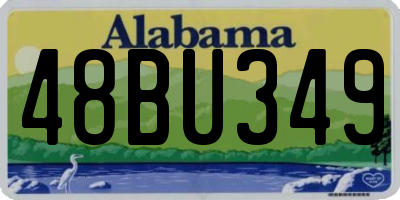 AL license plate 48BU349
