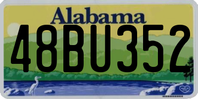 AL license plate 48BU352