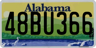 AL license plate 48BU366