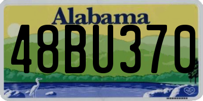 AL license plate 48BU370