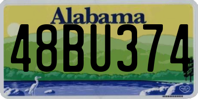 AL license plate 48BU374