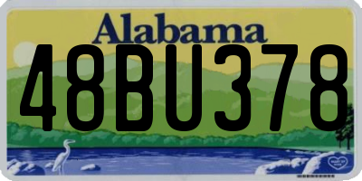AL license plate 48BU378