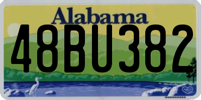AL license plate 48BU382