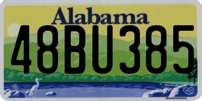 AL license plate 48BU385