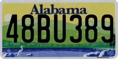 AL license plate 48BU389