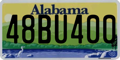 AL license plate 48BU400