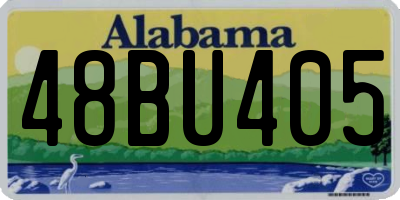 AL license plate 48BU405