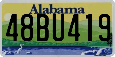AL license plate 48BU419