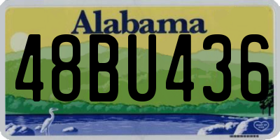 AL license plate 48BU436