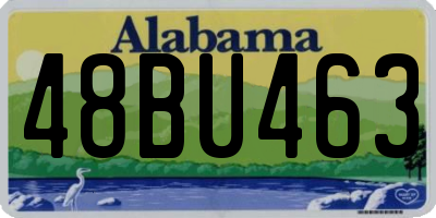 AL license plate 48BU463