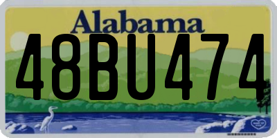 AL license plate 48BU474