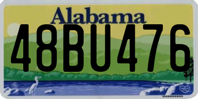 AL license plate 48BU476
