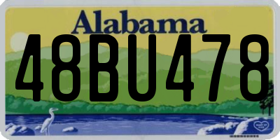 AL license plate 48BU478