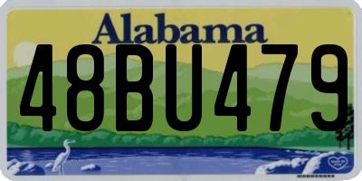 AL license plate 48BU479