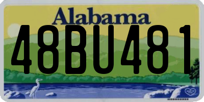 AL license plate 48BU481
