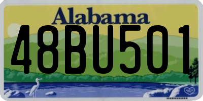 AL license plate 48BU501