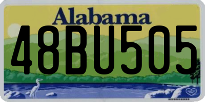 AL license plate 48BU505